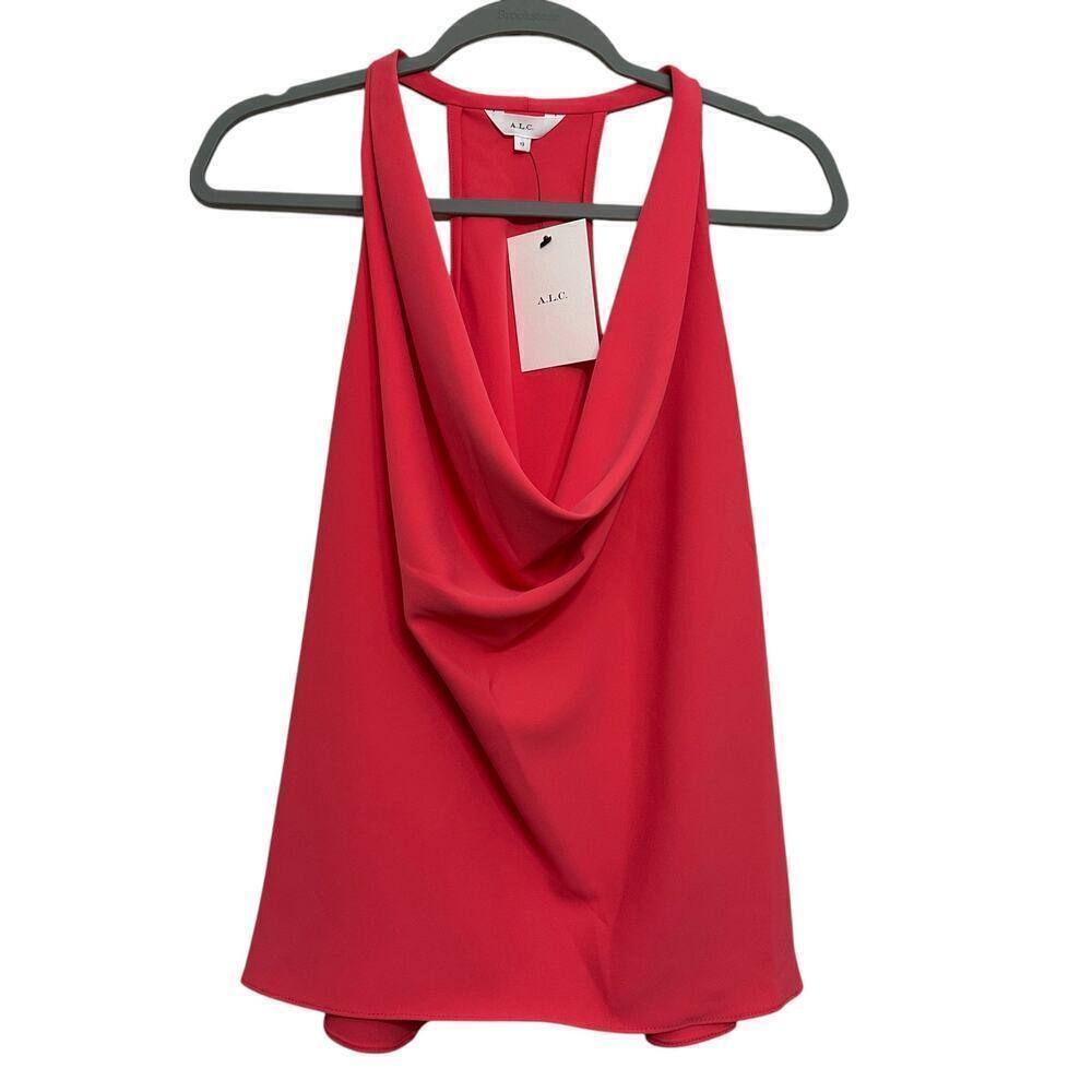 A.L.C. women’s NWT’s Dixon cowl neck sleeveless top. Size large
